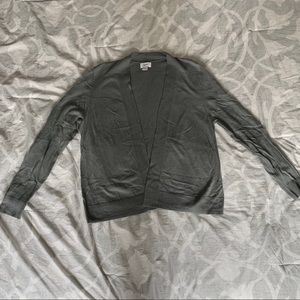 Army green old navy cardigan